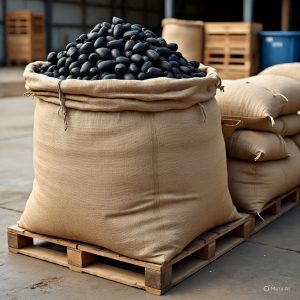 palm kernel shell charcoal in bag for (1)