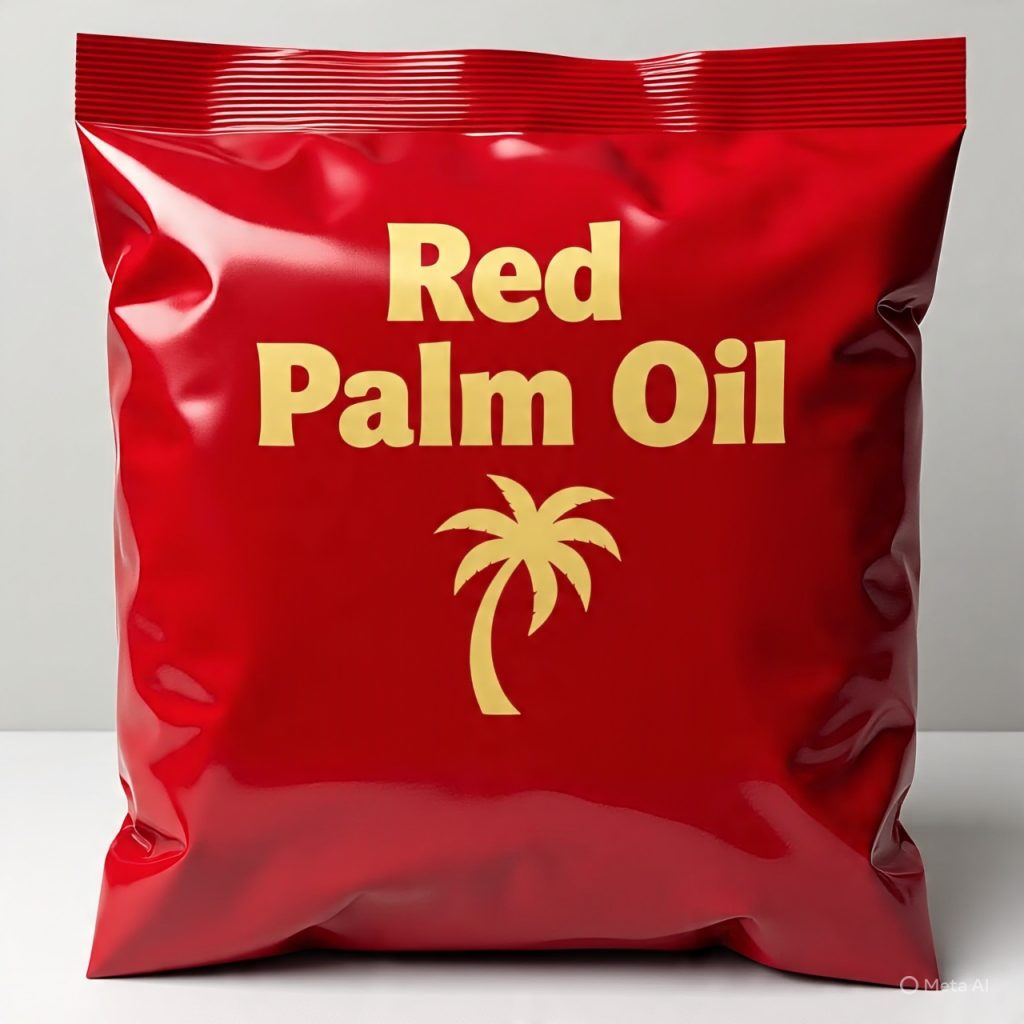 red palm oil packaging