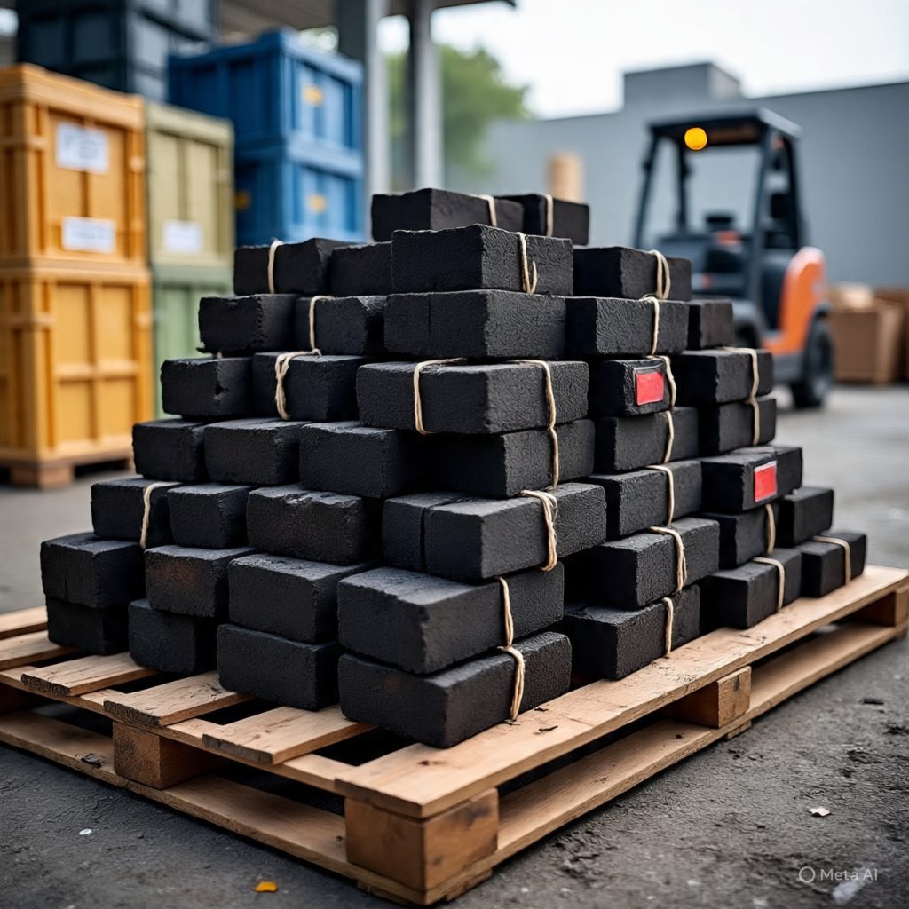 sawdust briquette charcoal export (1)