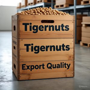 tigernuts packaged for export